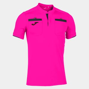 Fluorescent Pink Referee Short Sleeve T-Shirt