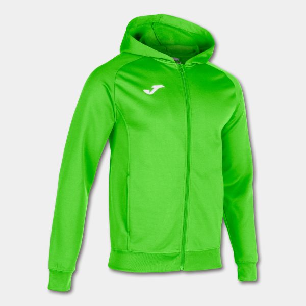 Fluorescent Green Menfis Zip-Up Hoodie