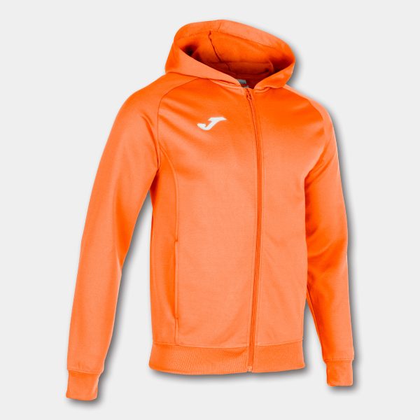 Fluorescent Orange Menfis Zip-Up Hoodie