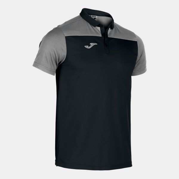 Black Gray Combi Polo Shirt S/S