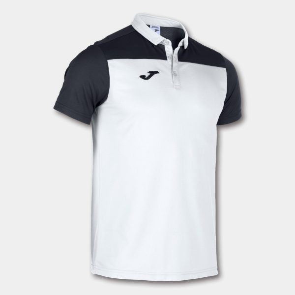 White Black Combi Polo Shirt S/S