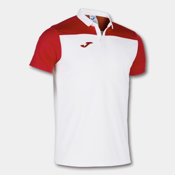 White Red Combi Polo Shirt S/S