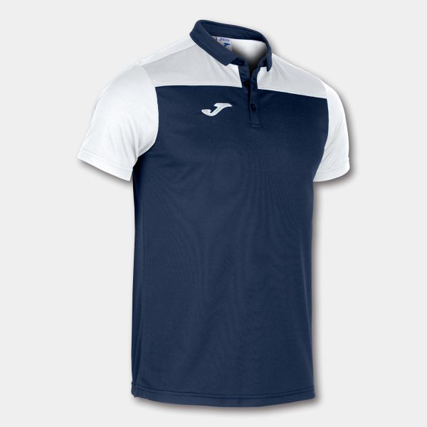 Navy Blue White Combi Polo Shirt S/S