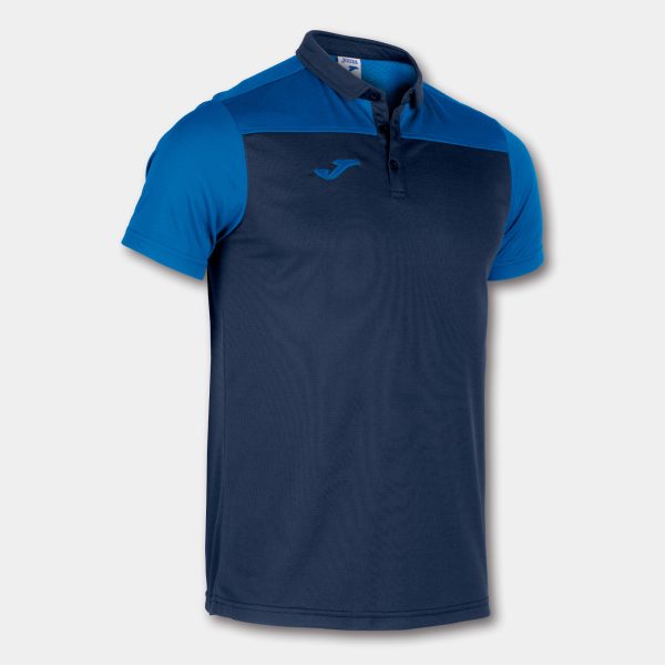 Navy Blue Royal Blue Combi Polo Shirt S/S
