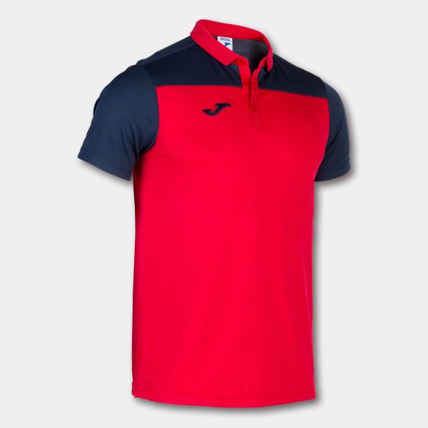 Red Navy Blue Combi Polo Shirt S/S