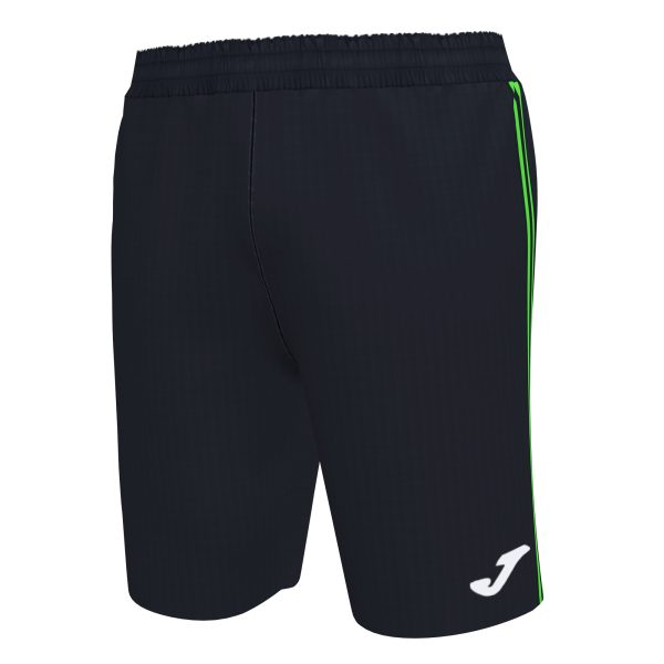 Black Fluorescent Green Combi Bermuda Shorts