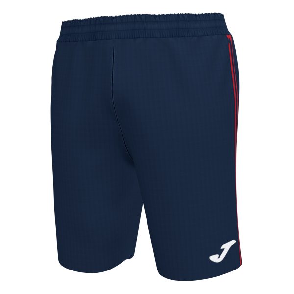 Navy Blue Red Combi Bermuda Shorts