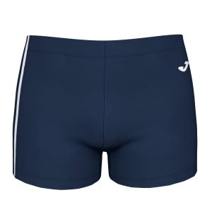 Navy Blue White Competition Shark Boxer Swimsuit
