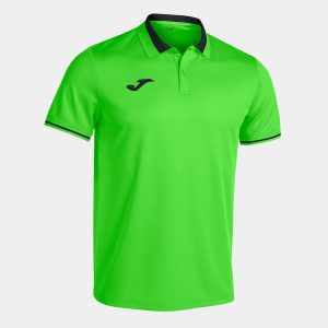 Fluorescent Green Black Polo Championship Vi