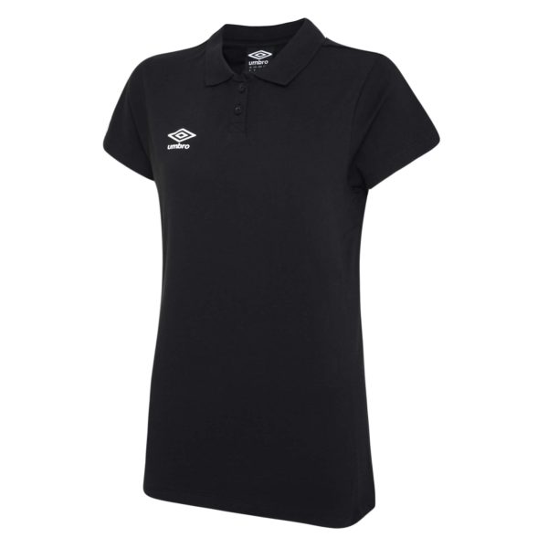 Womens Club Essential Polo Black/White