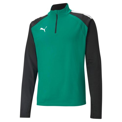 Puma teamLIGA 1/4 Zip Top Pepper Green-Puma Black