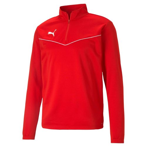 Puma teamRISE 1/4 Zip Top Puma Red-Puma White