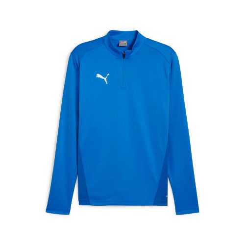 Puma teamGOAL Training 1/4 Zip Top Electric Blue Lemonade-Puma White-Puma Team Royal