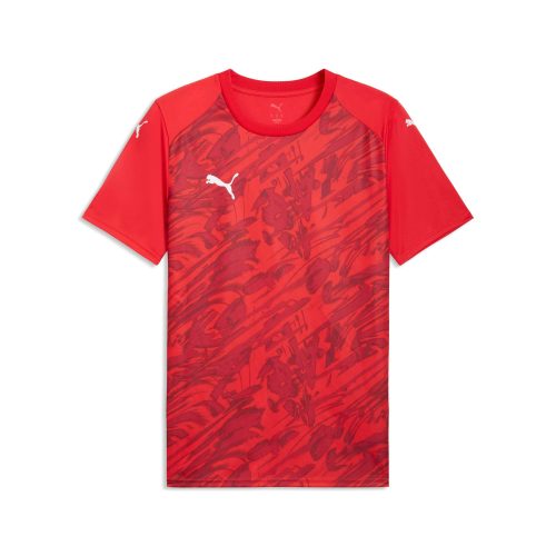 Puma teamFINAL Graphic Jersey Puma Red-Puma White-Dark Cherry