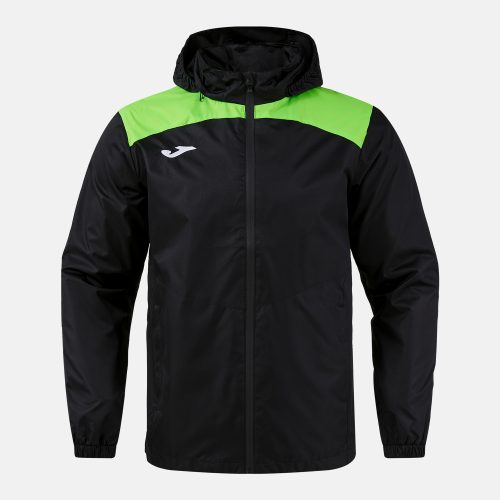 Joma Trivor Ii Rain Jacket Black Fluorescent Green