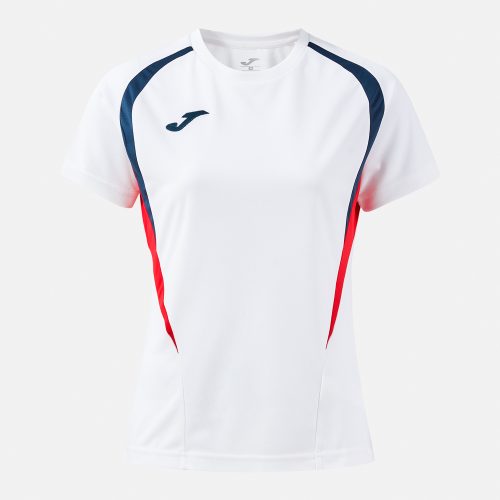 Joma Womens Championship 20 T-Shirt White Dark Navy
