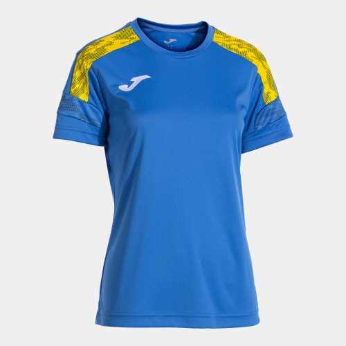 Joma Womens Championship Viii T-Shirt Royal Blue Yellow