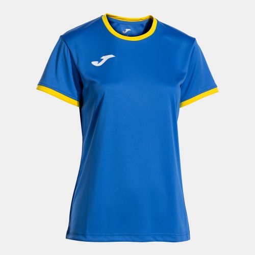 Joma Womens Combi Premium T-Shirt Royal Blue Yellow