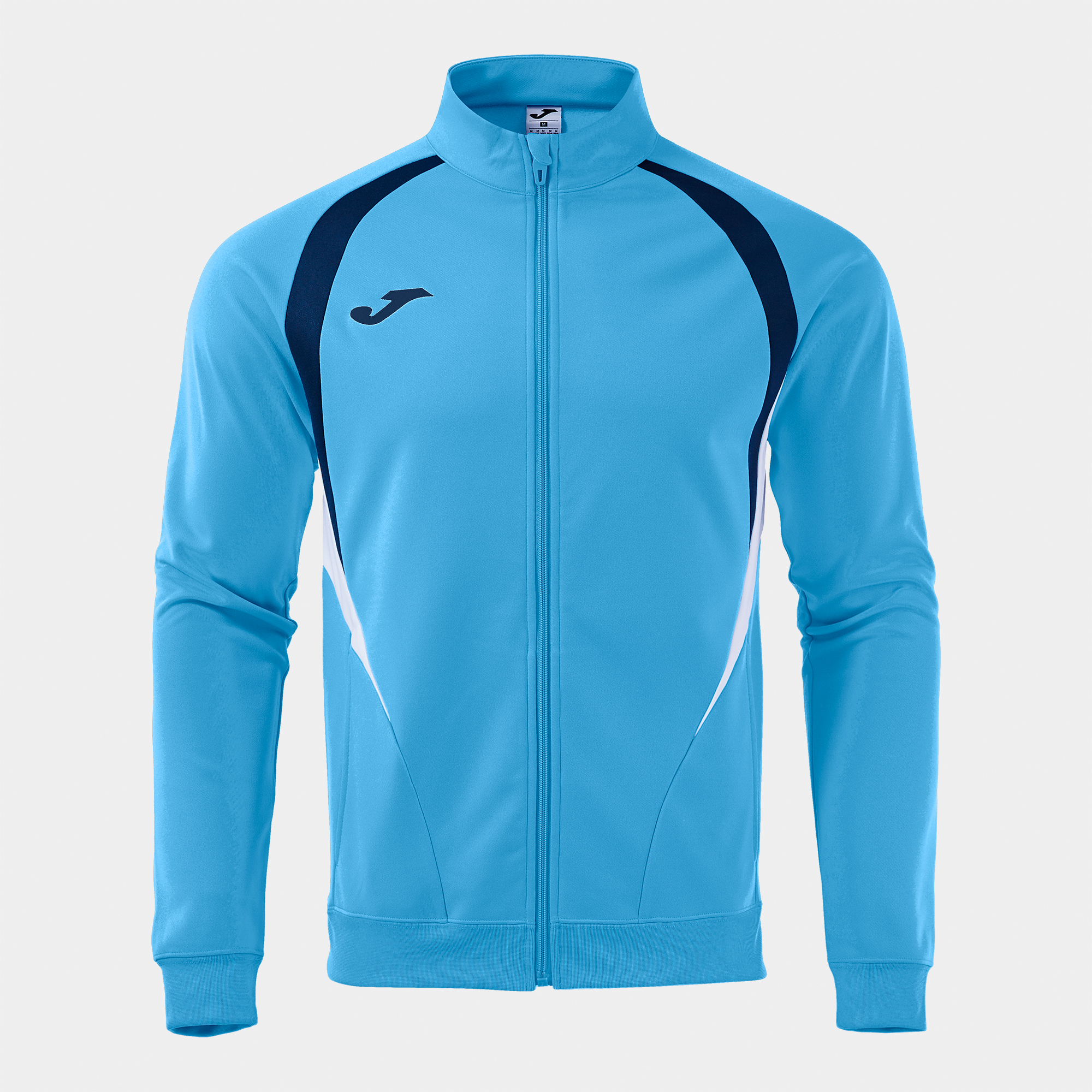 Joma Championship 20 Full Zip Tracksuit Top Sky Blue Dark Navy