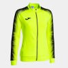Joma Womens Elite Xi Full Zip Tracksuit Top Fluorescent Yellow Black