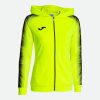 Joma Womens Elite Xi Zip-Up Hoodie Fluorescent Yellow Black