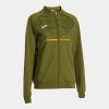 Joma Womens Record Pro Full Zip Tracksuit Top Khaki