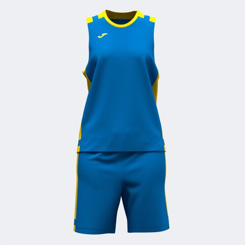 Joma Womens Lider Basketball Set Royal Blue Yellow