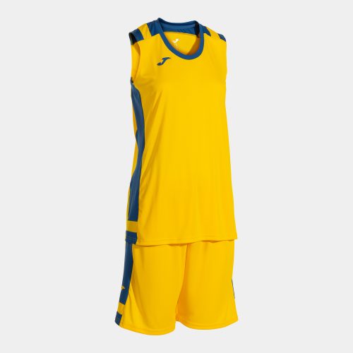 Joma Womens Lider Basketball Set Yellow Royal Blue