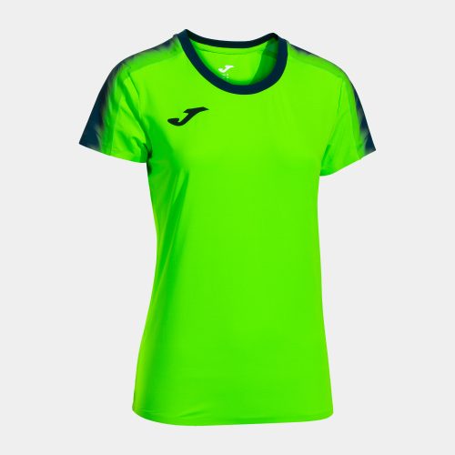 Joma Womens Elite Xii T-Shirt Fluorescent Green Dark Navy