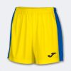 Joma Womens Maxi Shorts Yellow Royal Blue