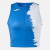Joma Womens Picasho Crop Top Royal Blue White