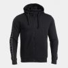 Joma Heroic Zipped Hoodie Black Dark Grey